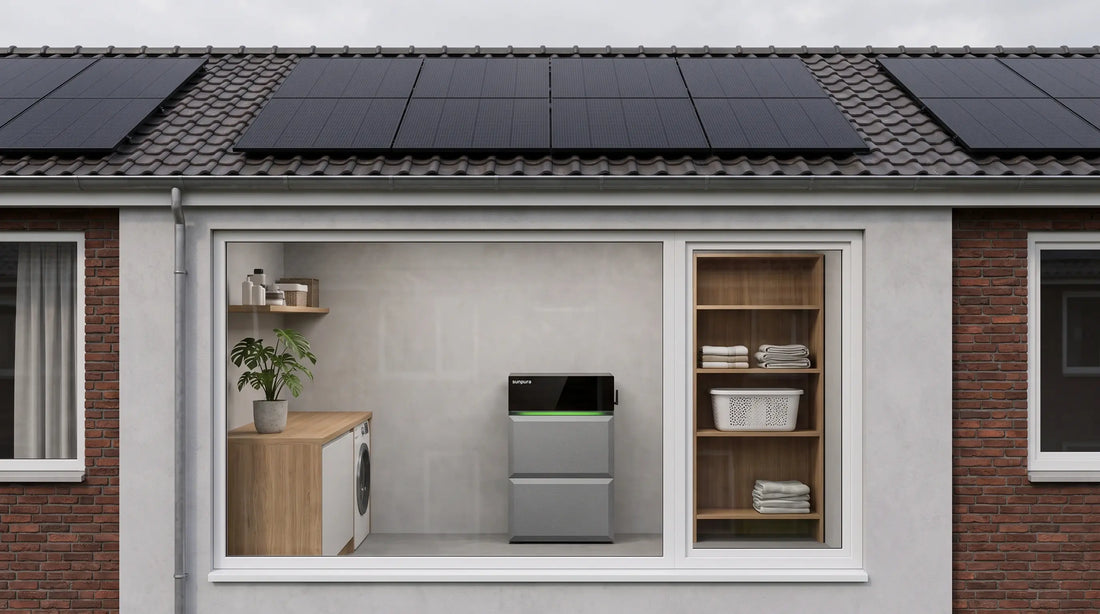 Nederlandse_woning_met_zonnepanelen_en_thuisbatterij_als_illustratie_bij_levensduur_cycli_en_garantie