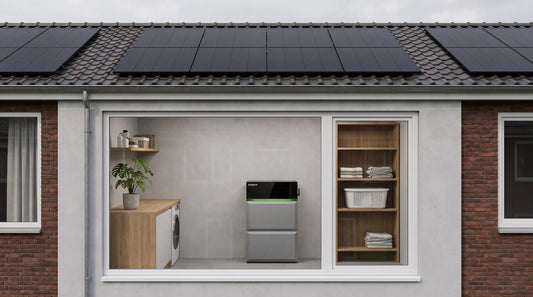 Nederlandse_woning_met_zonnepanelen_en_thuisbatterij_als_illustratie_bij_levensduur_cycli_en_garantie