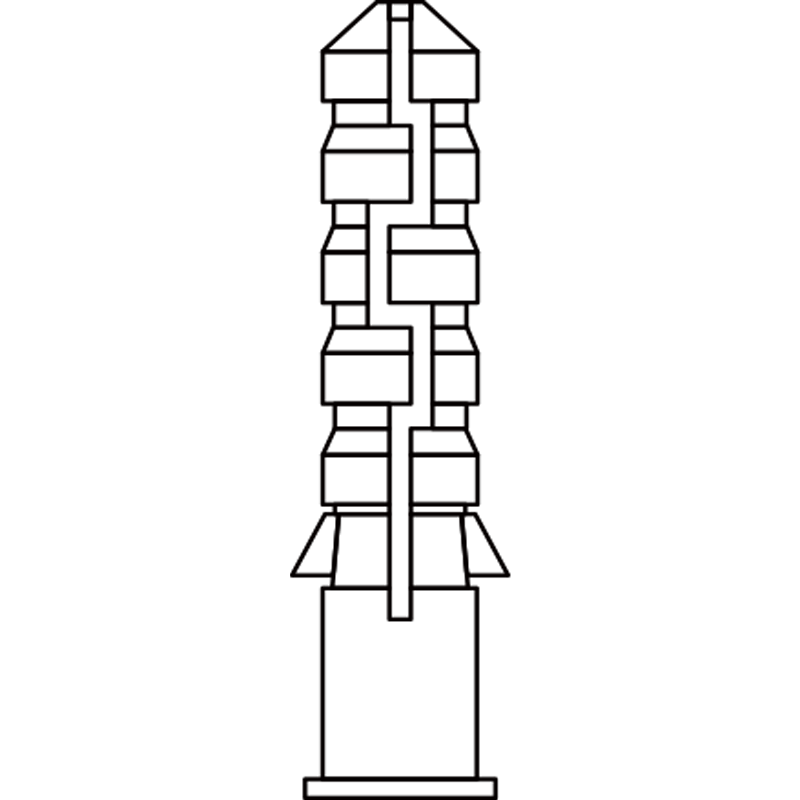 Vis cruciforme M6×10 à tête bombée ×6