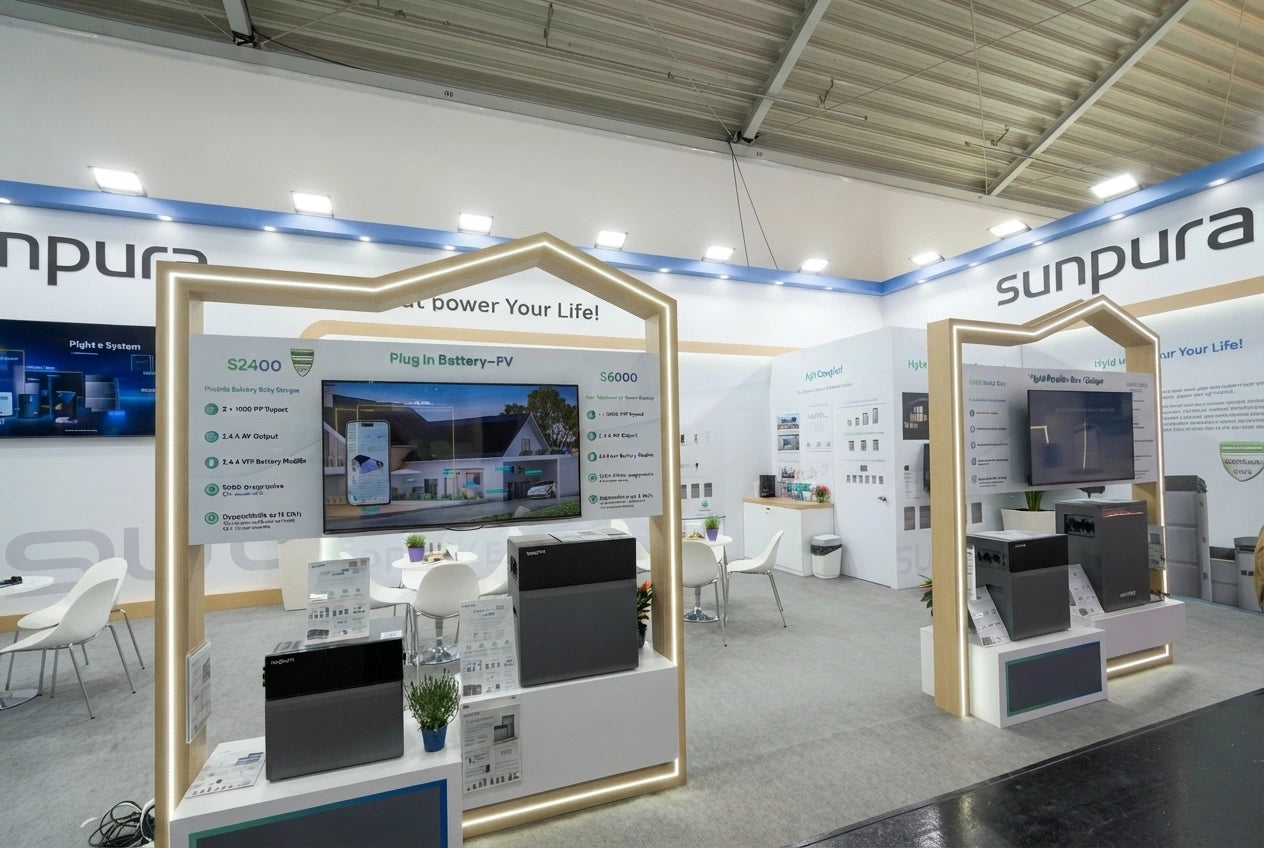 Sunpura-stand op Intersolar Europe 2026 in München