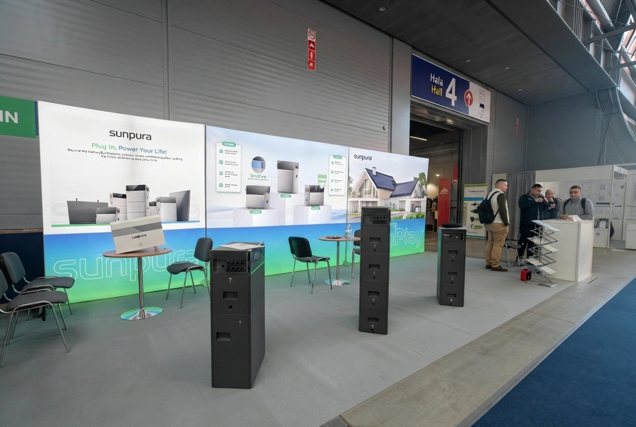 Sunpura-stand op ENEX 2026 in Kielce